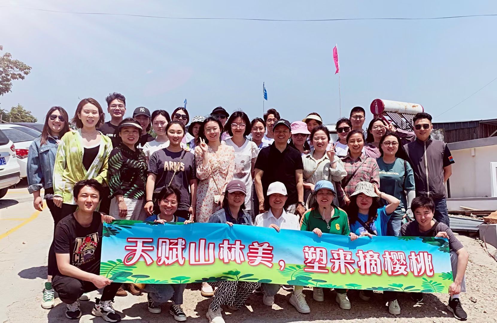 Natural beauty of mountains and forests, Sky Plastic cherry picking