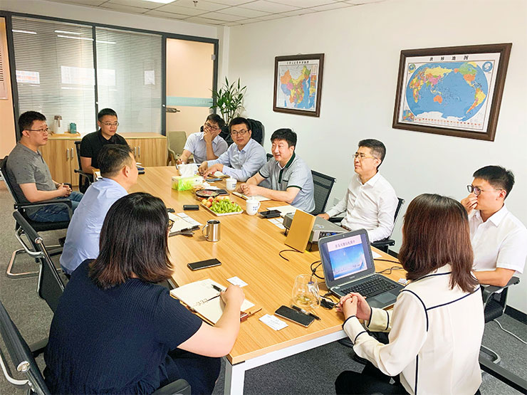 Wanhua Chemical Visiting Sky Plastic Headquarter